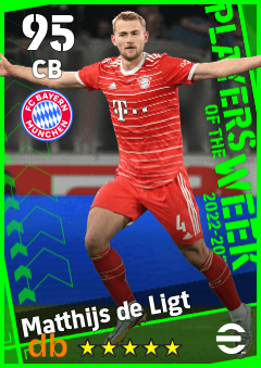 Matthijs de Ligt — CB, OVR 95, MAX 95