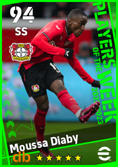 Moussa Diaby — SS, OVR 94, MAX 94