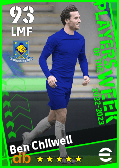 Ben Chilwell — LMF, OVR 93, MAX 93