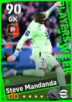 Steve Mandanda — GK, OVR 90, MAX 90