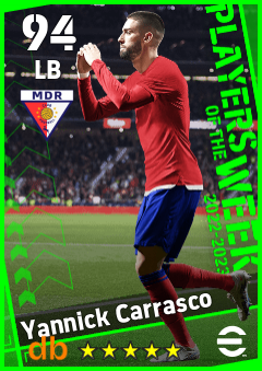 Yannick Carrasco — LB, OVR 94, MAX 94