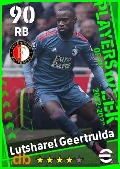 Lutsharel Geertruida — RB, OVR 90, MAX 90