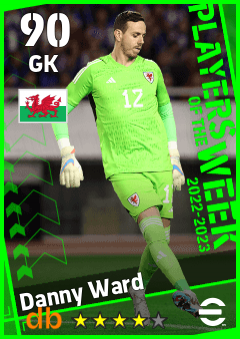Danny Ward — GK, OVR 90, MAX 90