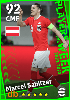 Marcel Sabitzer — CMF, OVR 92, MAX 92
