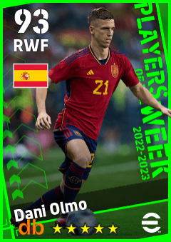 Dani Olmo eFootball player card