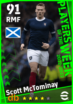 Scott McTominay — RMF, OVR 91, MAX 91