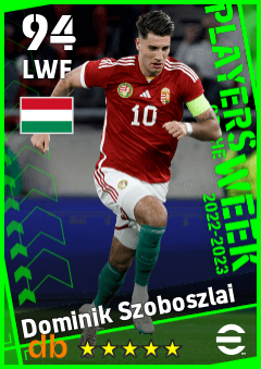 Dominik Szoboszlai — LWF, OVR 94, MAX 94