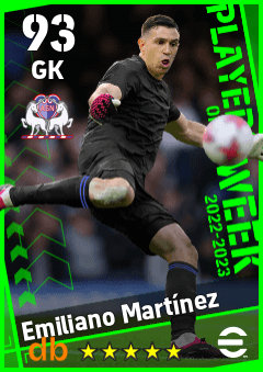 Emiliano Martínez — GK, OVR 93, MAX 93