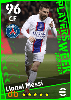 Lionel Messi — CF, OVR 96, MAX 96