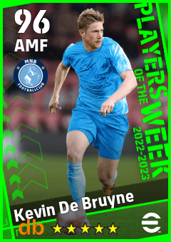 Kevin De Bruyne — AMF, OVR 96, MAX 96