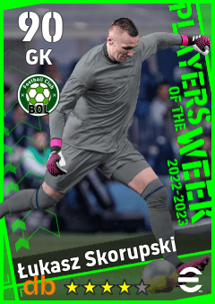 Łukasz Skorupski — GK, OVR 90, MAX 90