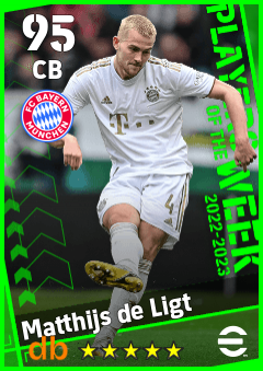 Matthijs de Ligt — CB, OVR 95, MAX 95