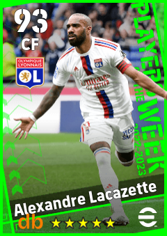 Alexandre Lacazette — CF, OVR 93, MAX 93