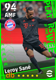 Leroy Sané eFootball player card