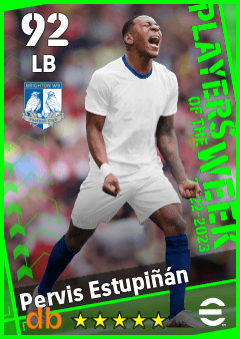 Pervis Estupiñán — LB, OVR 92, MAX 92