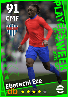 Eberechi Eze — CMF, OVR 91, MAX 91