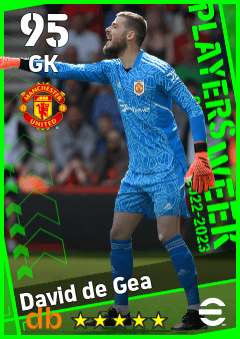 David de Gea — GK, OVR 95, MAX 95