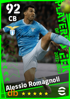 Alessio Romagnoli — CB, OVR 92, MAX 92