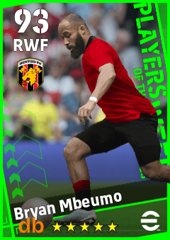 Bryan Mbeumo — RWF, OVR 93, MAX 93
