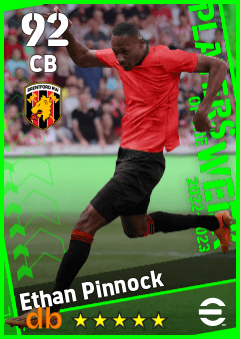 Ethan Pinnock — CB, OVR 92, MAX 92