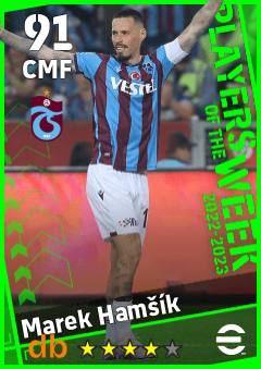 Marek Hamšík — CMF, OVR 91, MAX 91