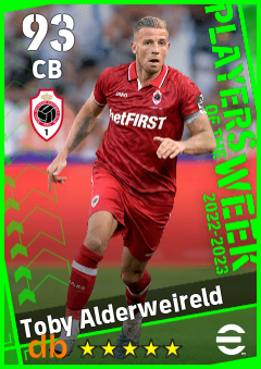 Toby Alderweireld — CB, OVR 93, MAX 93