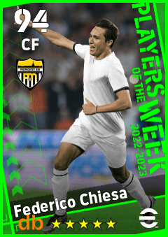 Federico Chiesa — CF, OVR 94, MAX 94