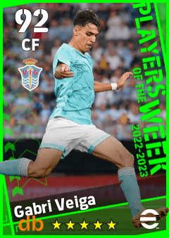 Gabri Veiga — CF, OVR 92, MAX 92