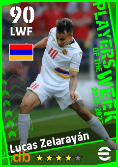 Lucas Zelarayán — LWF, OVR 90, MAX 90