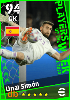 Unai Simón — GK, OVR 94, MAX 94