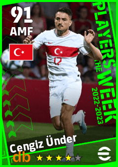 Cengiz Ünder — AMF, OVR 91, MAX 91