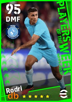 Rodri eFootball player card