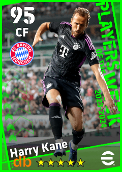Harry Kane — CF, OVR 95, MAX 95