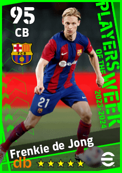 Frenkie de Jong — CB, OVR 95, MAX 95
