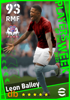 Leon Bailey eFootball player card