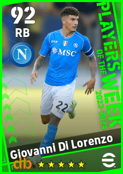 Giovanni Di Lorenzo — RB, OVR 92, MAX 92