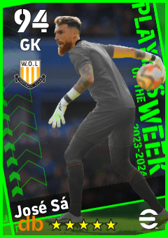 José Sá — GK, OVR 94, MAX 94