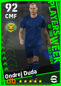 Ondrej Duda — CMF, OVR 92, MAX 92