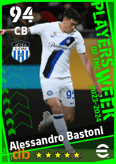 Alessandro Bastoni — CB, OVR 94, MAX 94