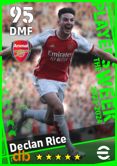Declan Rice eFootball player card
