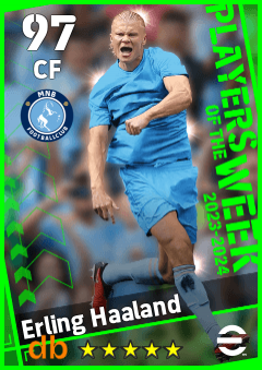 Erling Haaland — CF, OVR 97, MAX 97