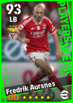 Fredrik Aursnes — LB, OVR 93, MAX 93