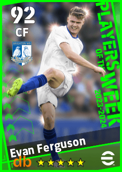 Evan Ferguson — CF, OVR 92, MAX 92