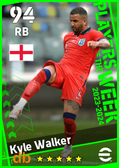 Kyle Walker eFootball player card