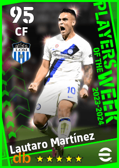 Lautaro Martínez — CF, OVR 95, MAX 95