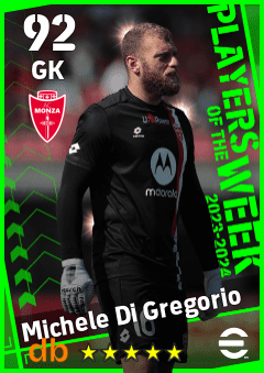 Michele Di Gregorio — GK, OVR 92, MAX 92