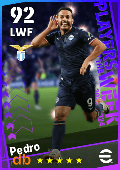 Pedro — LWF, OVR 92, MAX 92