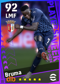 Bruma — LMF, OVR 92, MAX 92