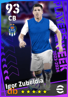 Igor Zubeldia — CB, OVR 93, MAX 93