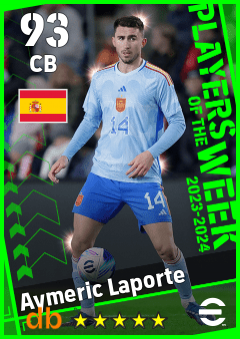 Aymeric Laporte eFootball player card